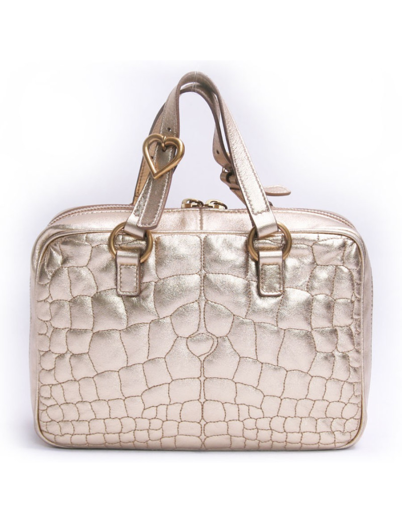 Mini sac YVES SAINT LAURENT cuir doré