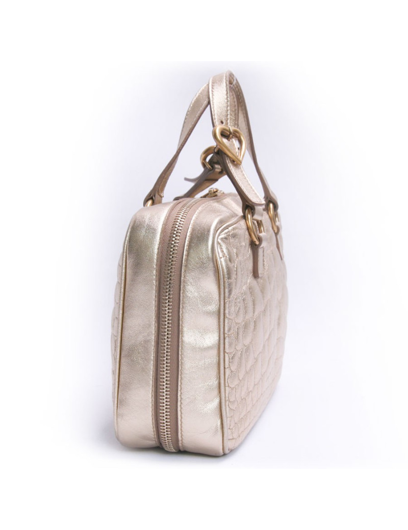 Mini sac YVES SAINT LAURENT cuir doré