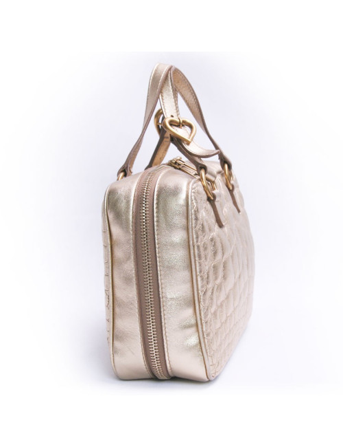 Mini sac YVES SAINT LAURENT cuir doré