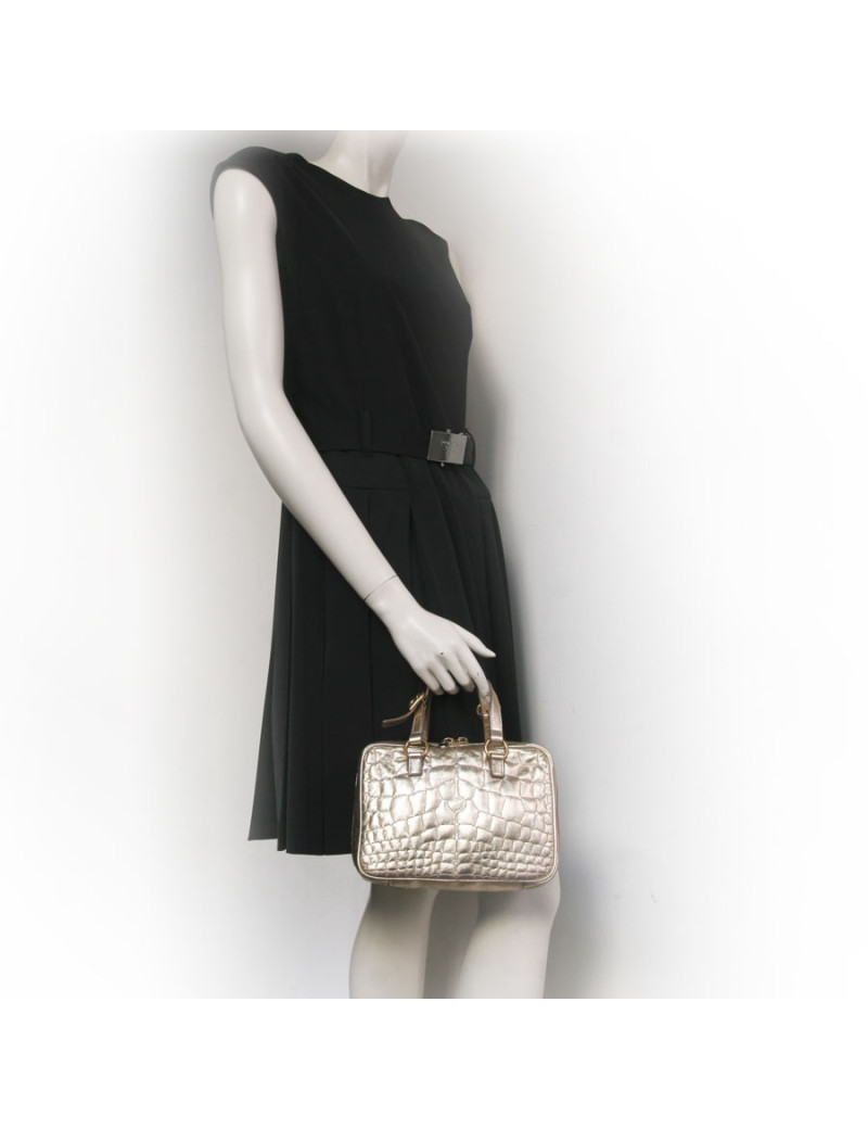 Mini sac YVES SAINT LAURENT cuir doré