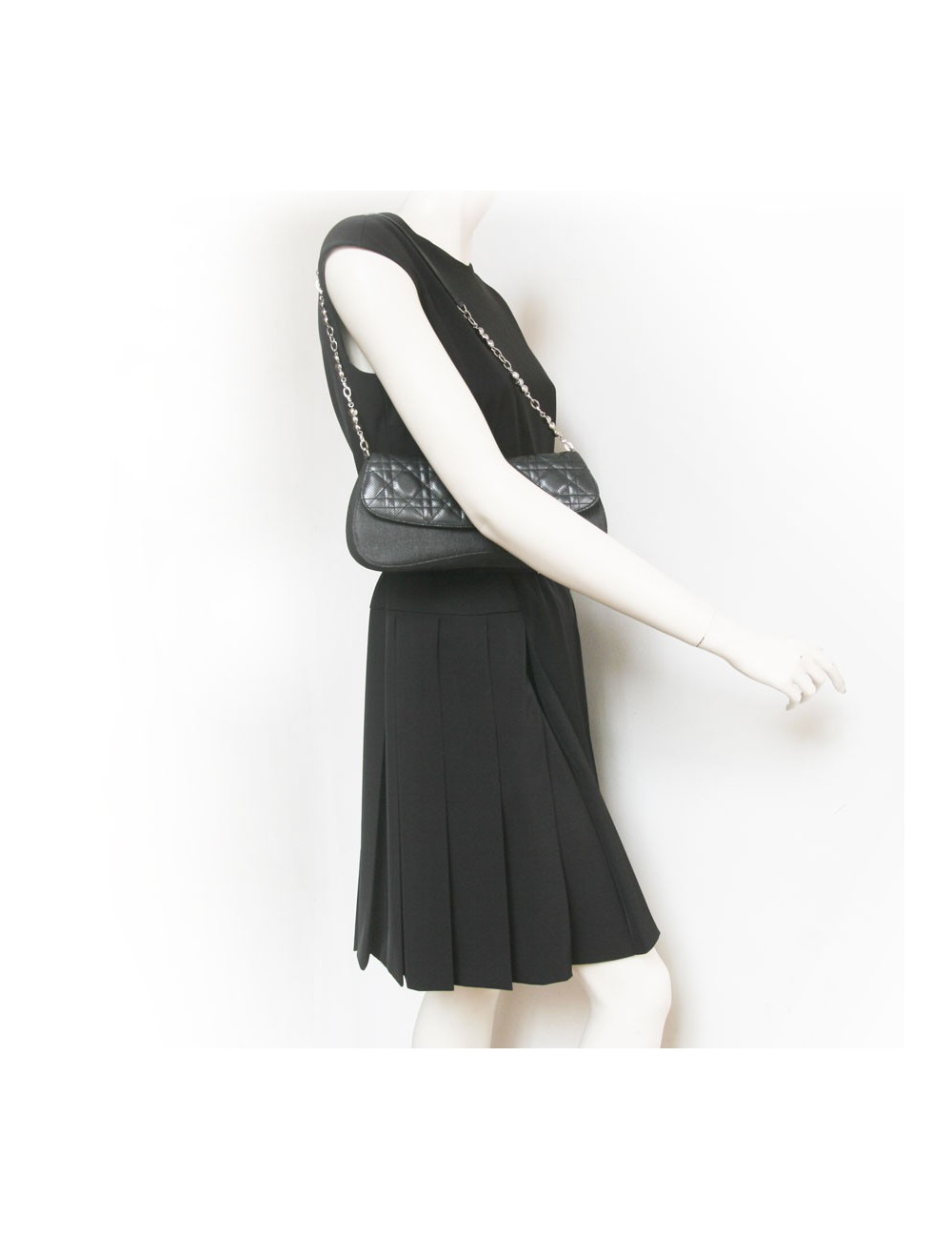 Sac en toile jean's et matelassé DIOR