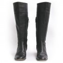 HERMES black leather T39, 5 boots
