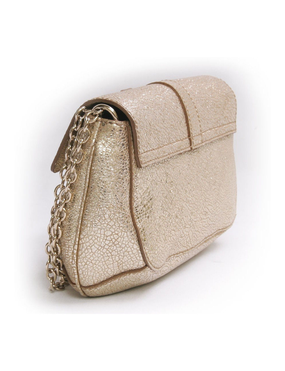 Mini sac YVES SAINT LAURENT lamé doré