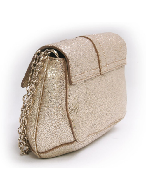 Mini sac YVES SAINT LAURENT lamé doré