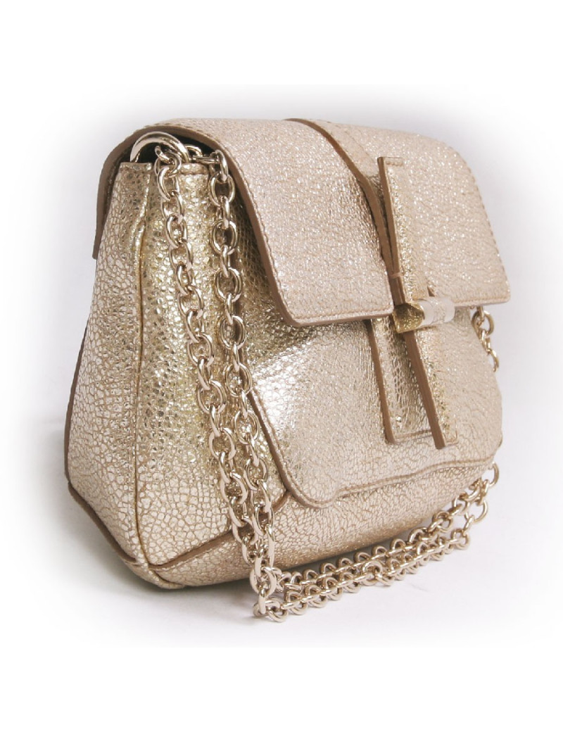 Mini sac YVES SAINT LAURENT lamé doré