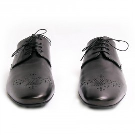Chaussures "Michigan derby" LOUIS VUITTON en cuir noir T43