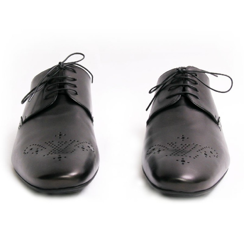 Michigan derby shoes LOUIS VUITTON leather black T43 - VALOIS VINTAGE PARIS