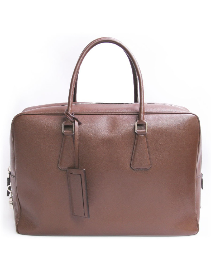 Sac Prada en toile marron