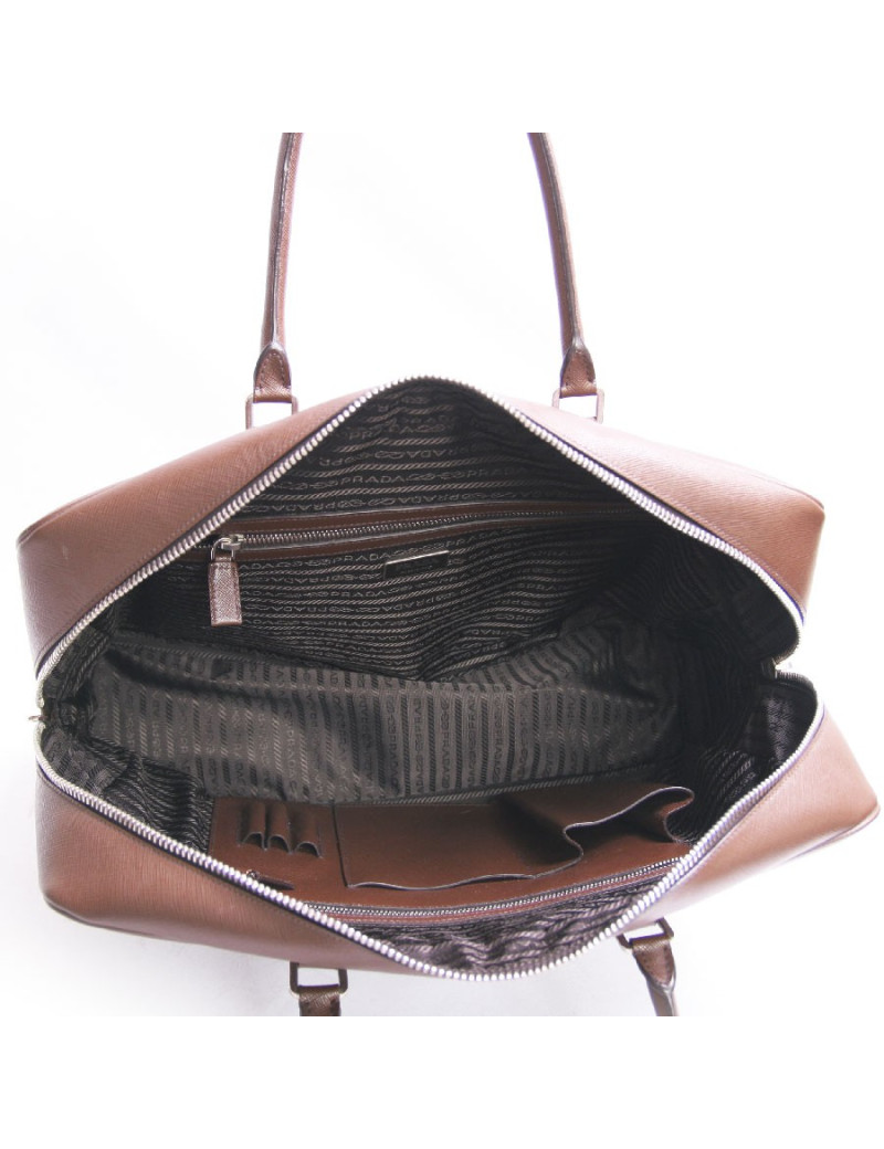 Sac PRADA en toile marron