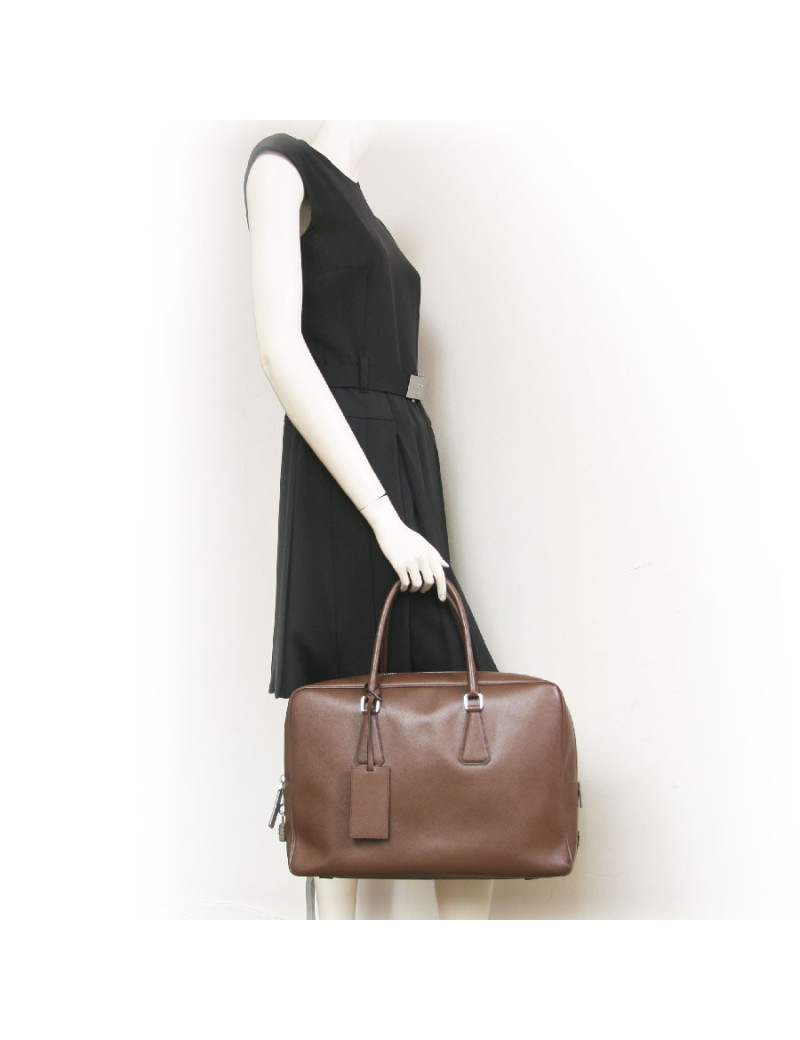 Sac PRADA en toile marron