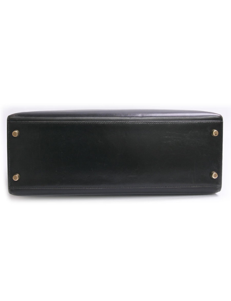 Sac kelly 32 HERMES box noir Vintage  