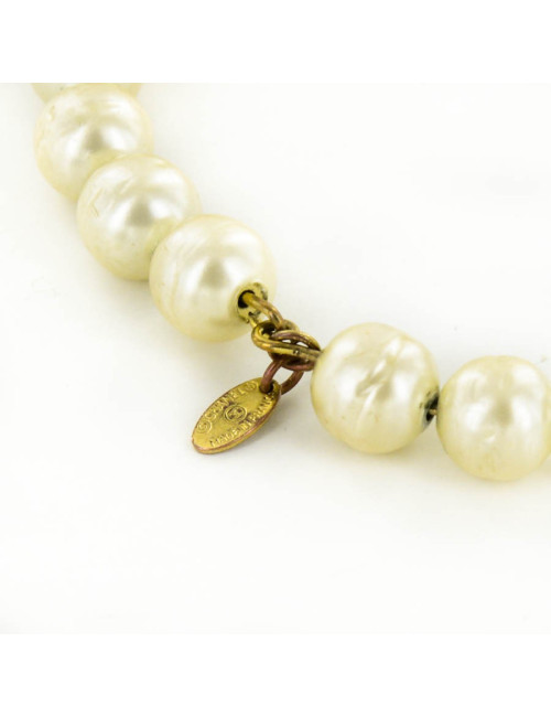 Bracelet  CHANEL en perles nacrées baroques vintage