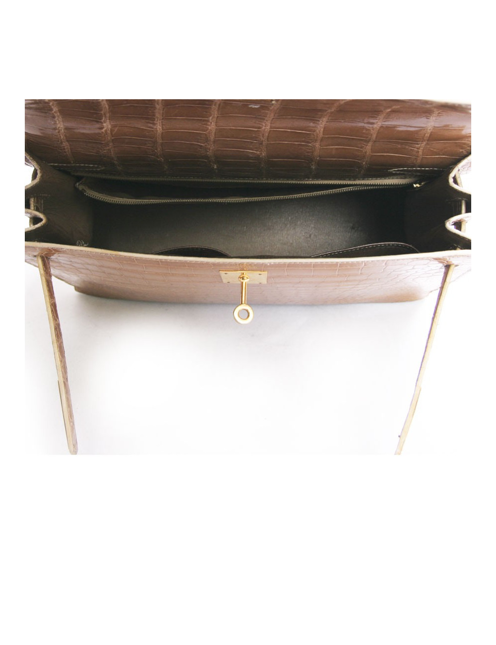 Kelly 32 HERMES crocodile porosus 