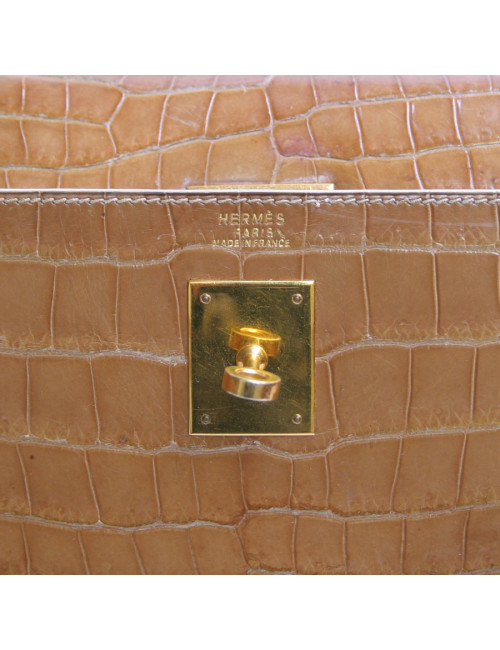 Kelly 32 HERMES crocodile porosus 