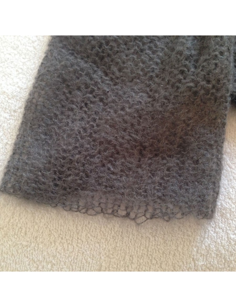 Pull Swildens gris en maille mohair