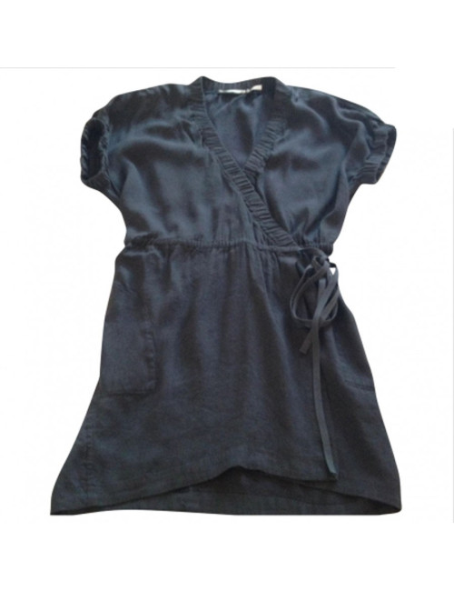 Robe portefeuille Isabel Marant en lin gris, T40