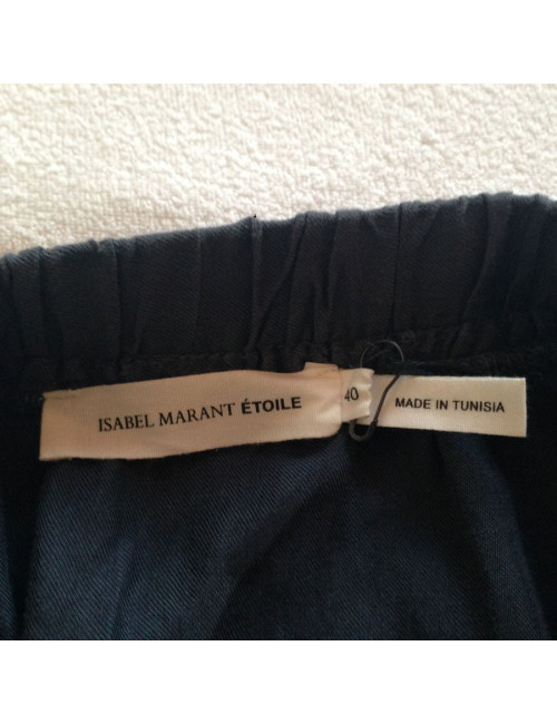 Robe portefeuille Isabel Marant en lin gris, T40