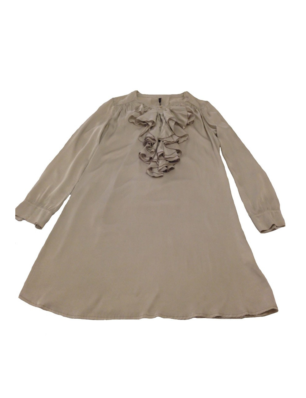 Robe en soie gris perle Manila Grace, T46 it