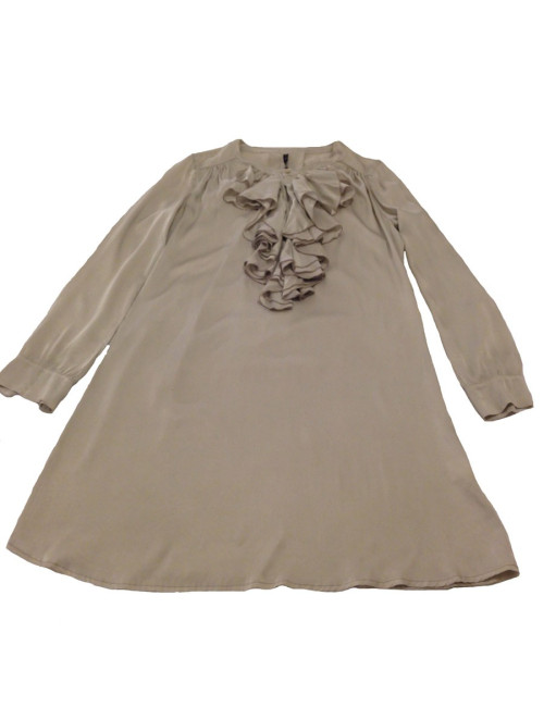 Robe en soie Manila Grace gris perle, T46 it