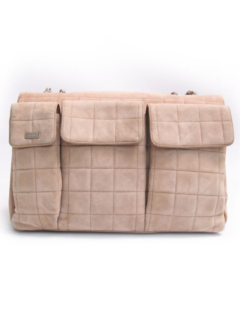 Sac CHANEL en toile et cuir