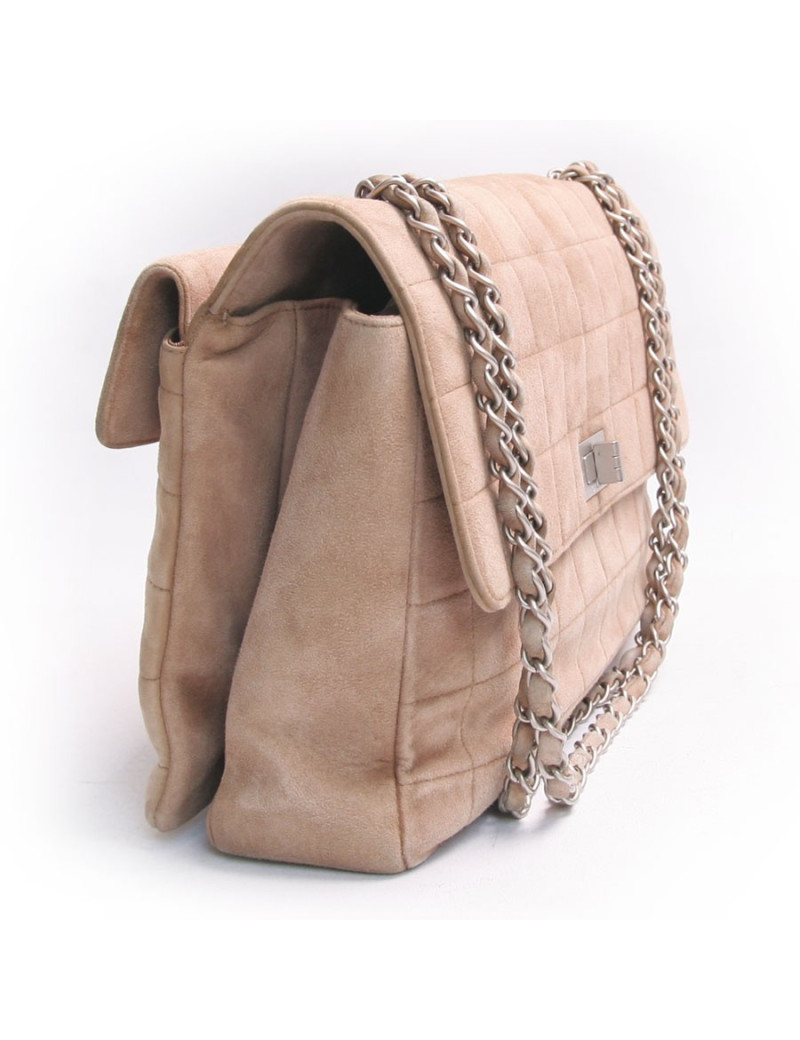 Sac CHANEL en toile et cuir