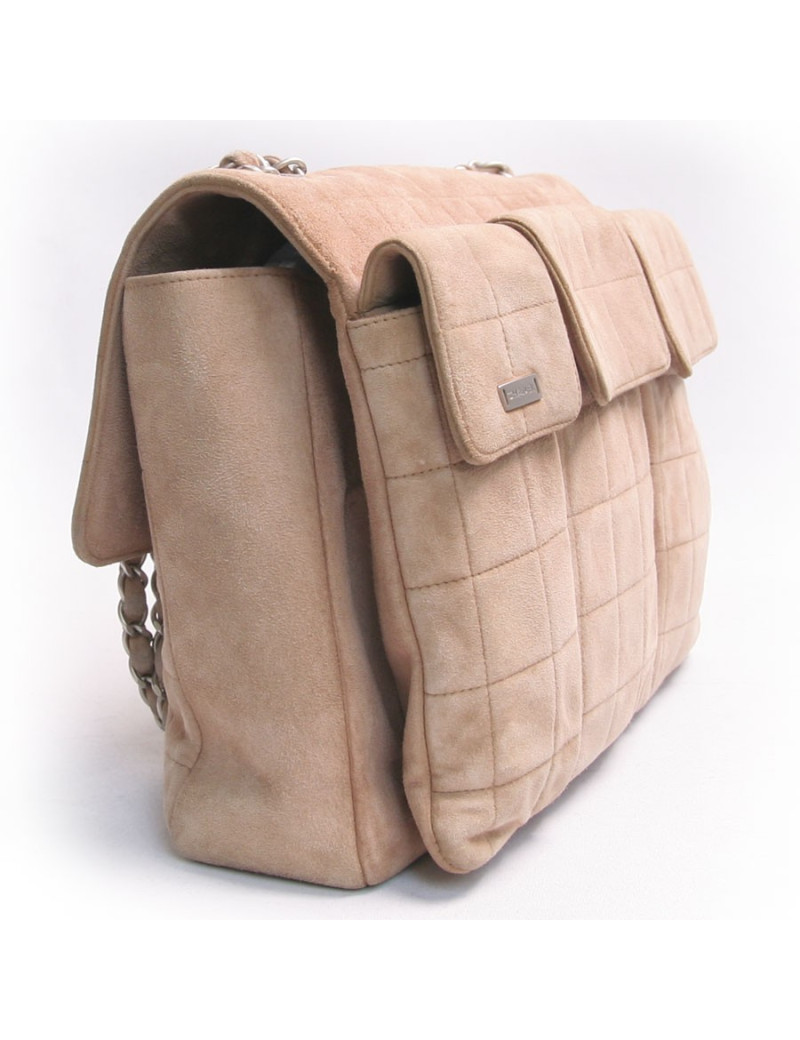 Sac CHANEL en toile et cuir