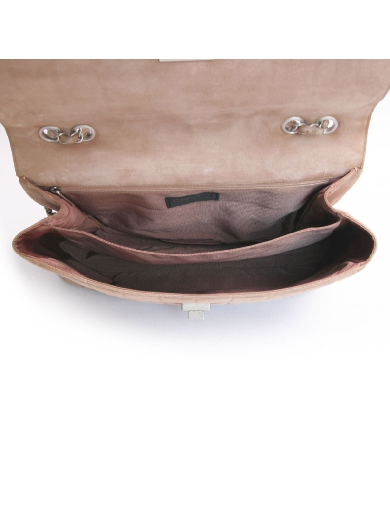 Sac CHANEL en toile et cuir