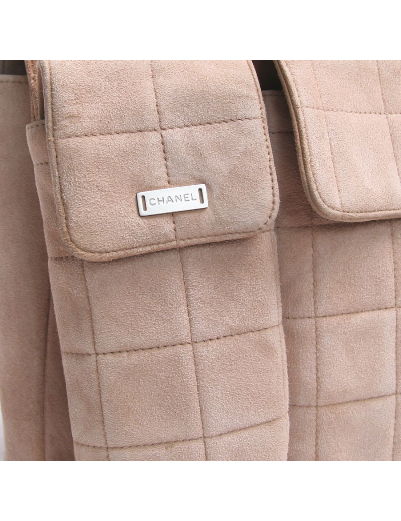 Sac CHANEL en toile et cuir