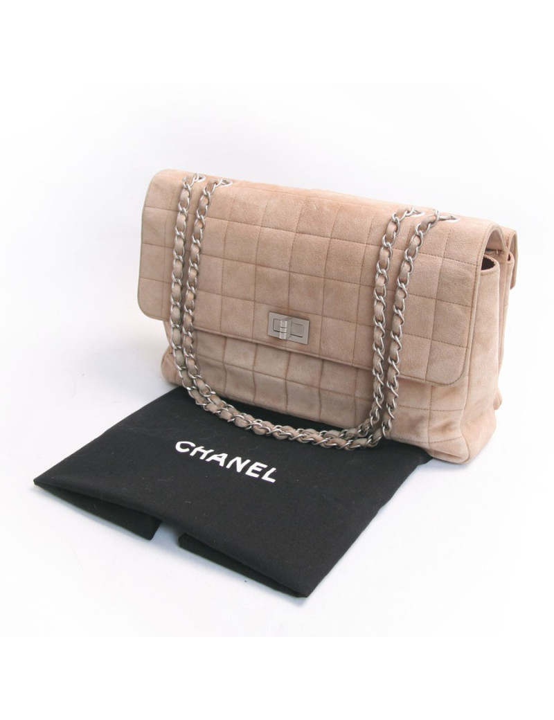 Sac CHANEL en toile et cuir