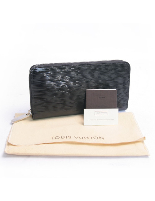 Portefeuille LOUIS VUITTON cuir épi noir