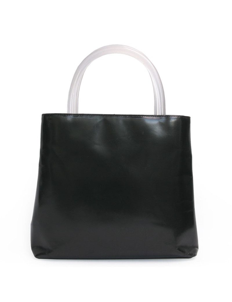 Sac PRADA cuir verni noir