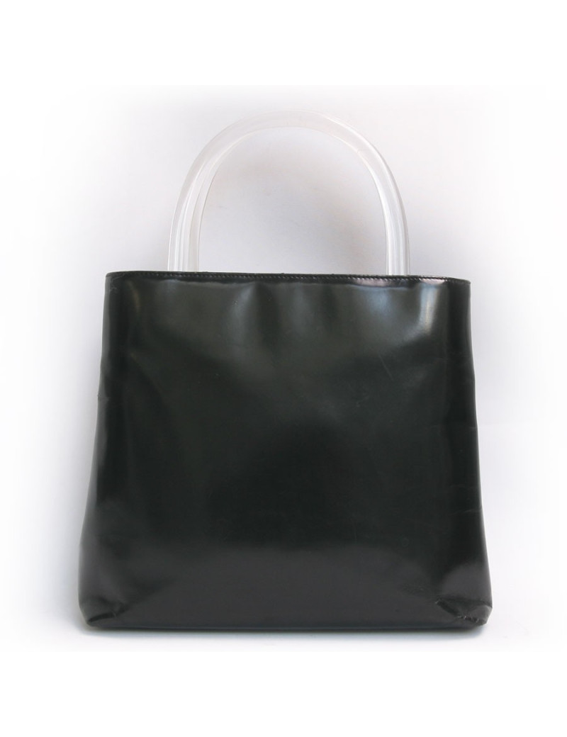 Sac PRADA cuir verni noir