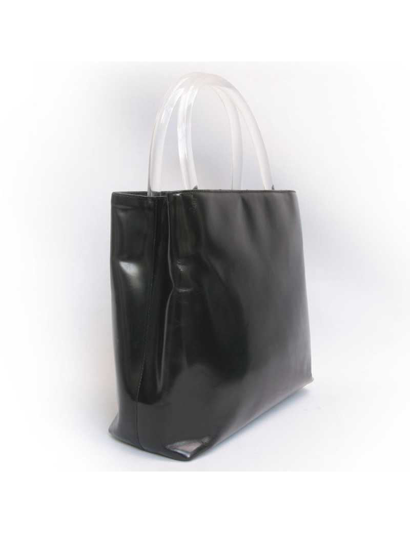 Sac PRADA cuir verni noir