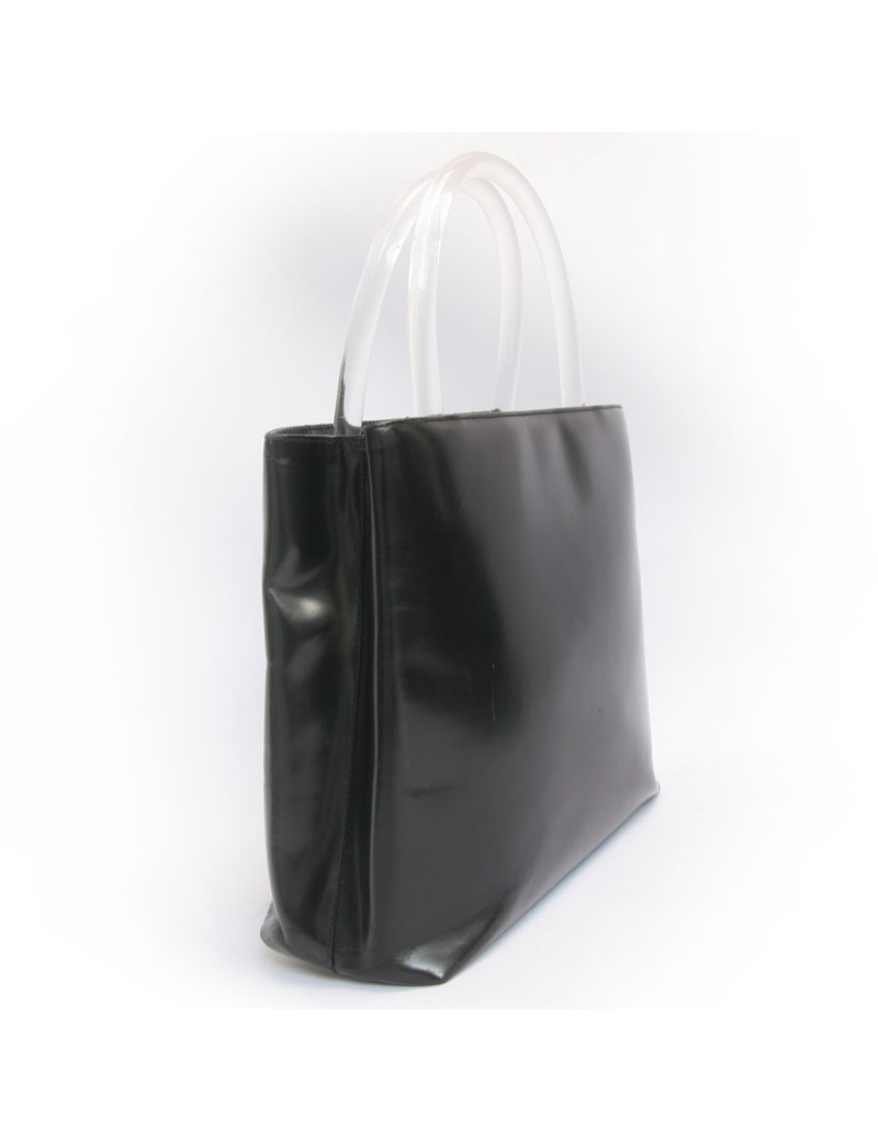 Sac PRADA cuir verni noir