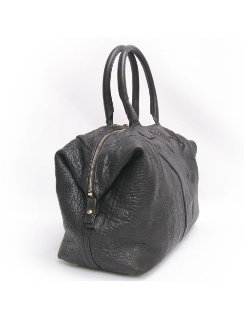 Sac YSL  "Y" cuir vieilli noir