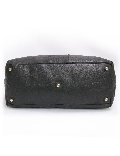 Sac YSL  "Y" cuir vieilli noir