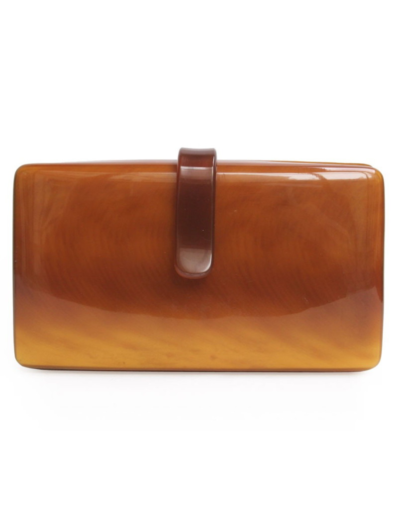 Pochette minaudière CESARE PICCINI façon écaille vintage