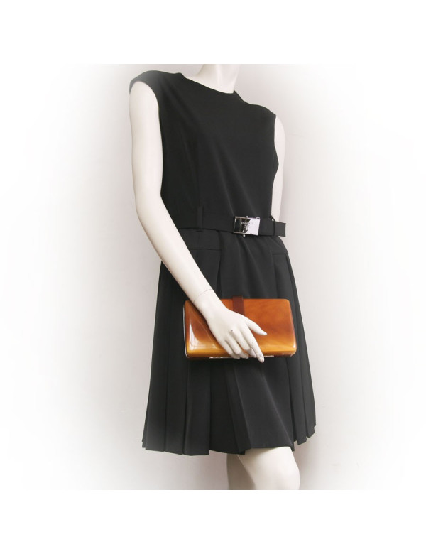 Pochette minaudière CESARE PICCINI façon écaille vintage 2