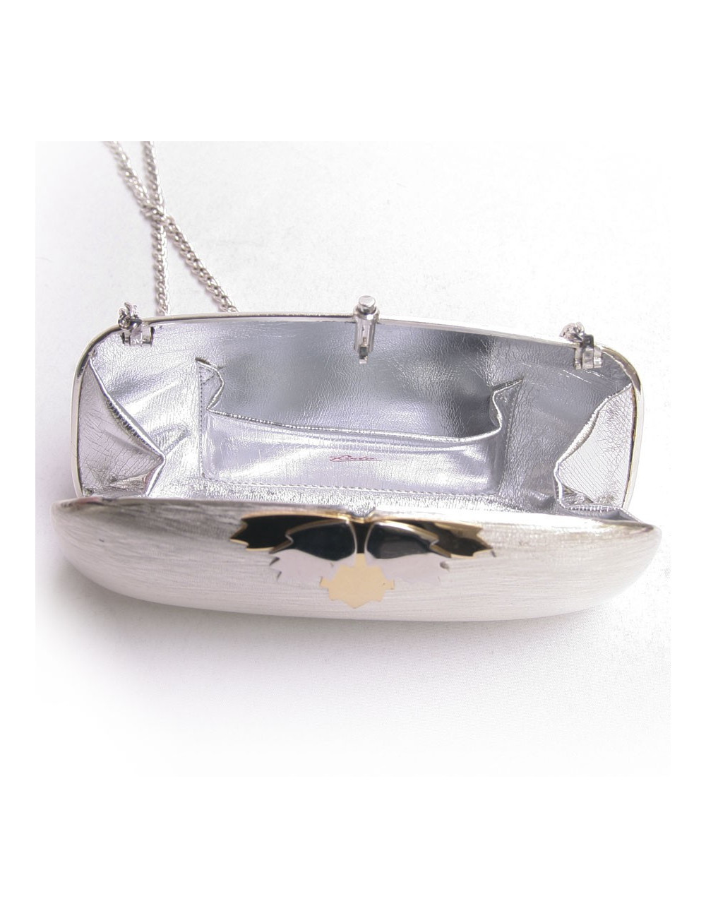 sac minaudière RODO  argentée et dorée