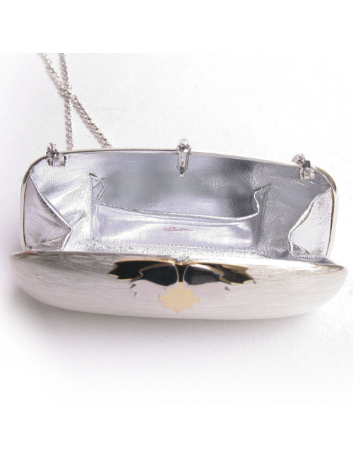 sac minaudière RODO  argentée et dorée