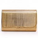 Cover gold metal evening purse