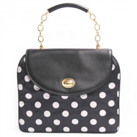 White dots on black vintage DIOR purse