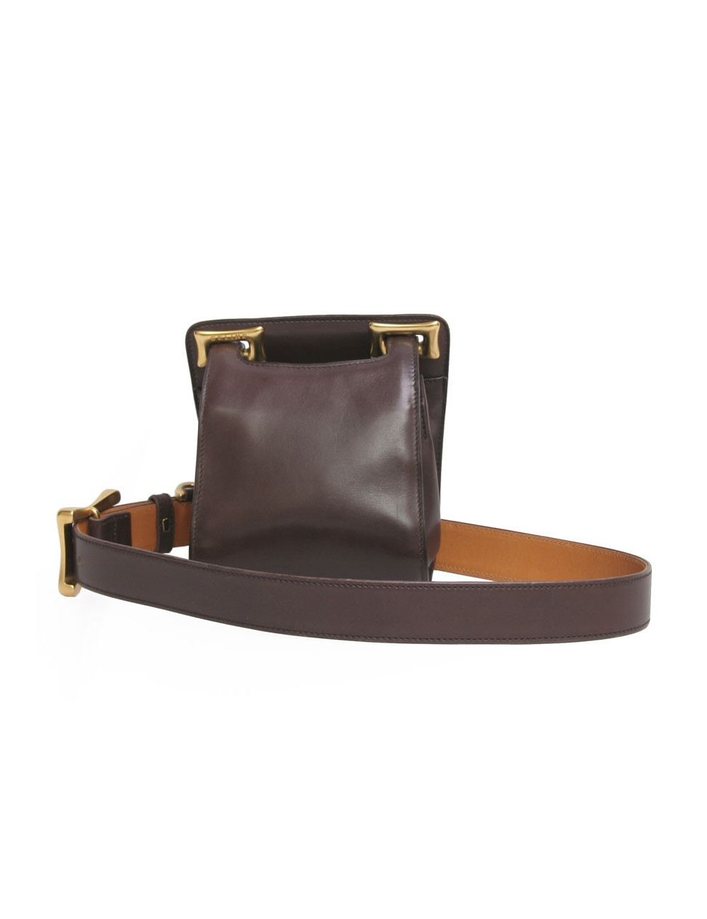 Ceinture Pochette CELINE cuir de veau marron