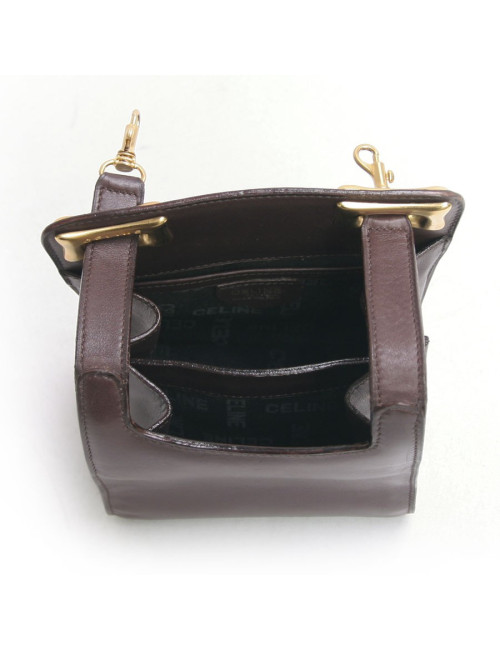 Ceinture Pochette CELINE cuir de veau marron
