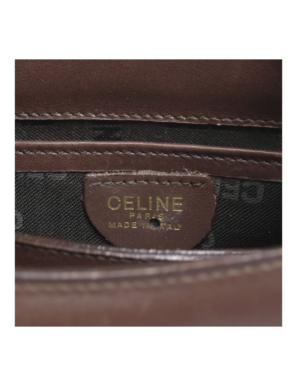 Ceinture Pochette CELINE cuir de veau marron