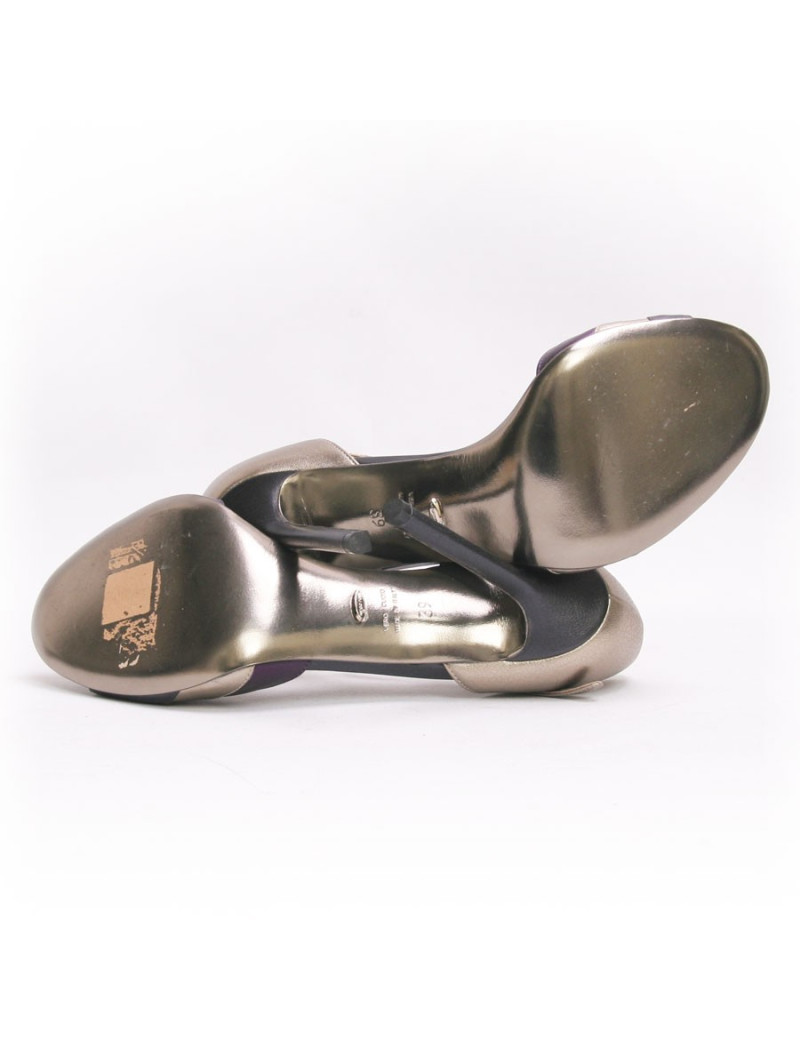 Sandales hautes SERGIO ROSSI T 39 multicolores