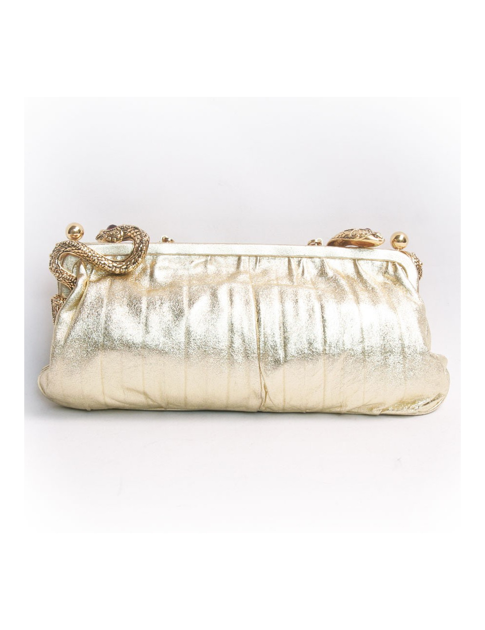 Pochette VALENTINO en cuir doré