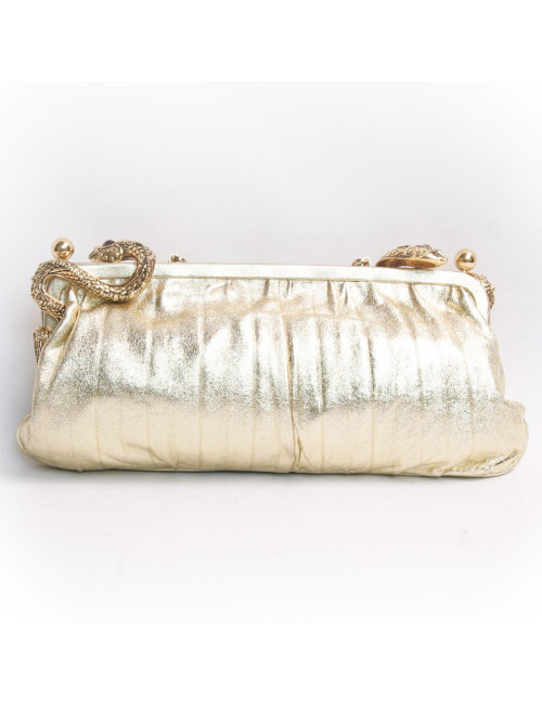 Pochette VALENTINO en cuir doré