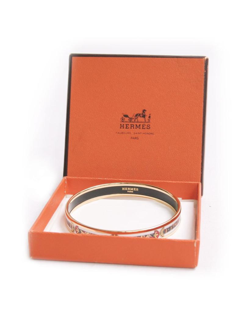 Bracelet HERMES en émail PM