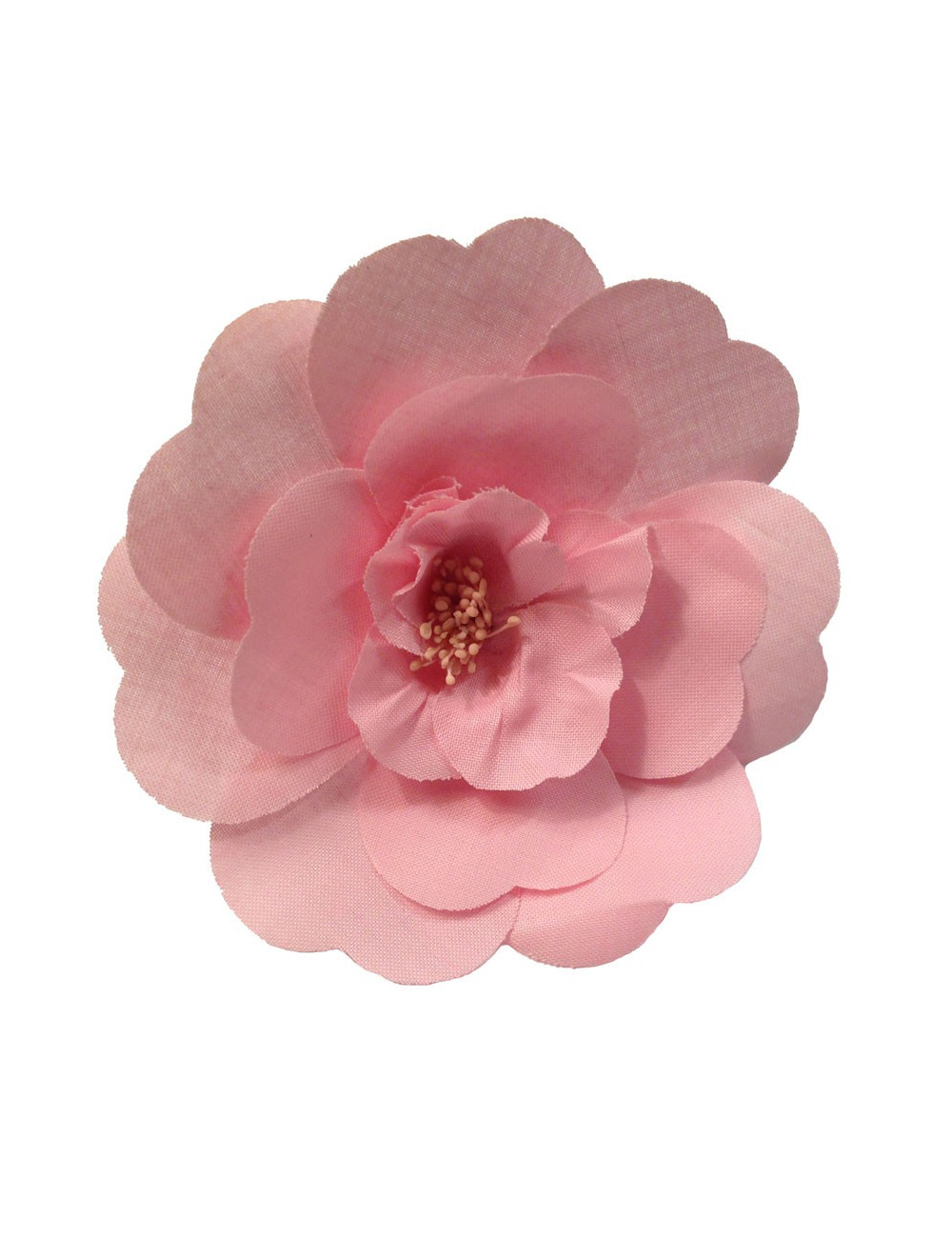 Broche tissu rose CHANEL 